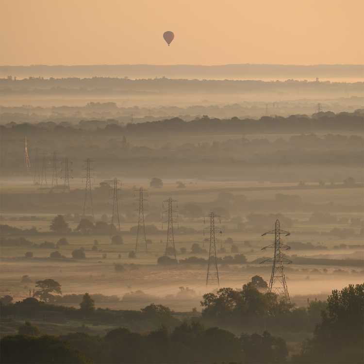 Autumn morning over the weald